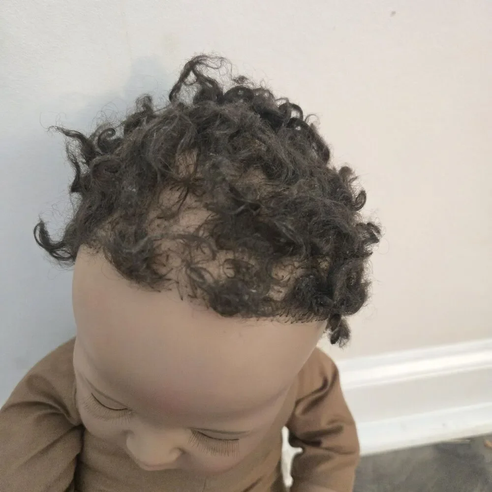 Ashton Drake Reborn Doll Marissa May Black Curly Hair Sleeping Vinyl 18